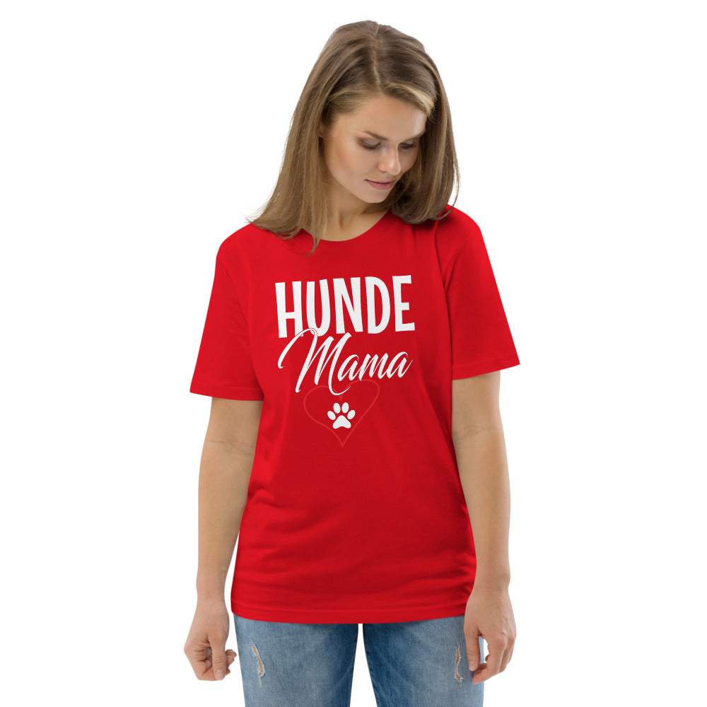 Hunde Mama - Damen Kurzarm T-Shirt mit Aufdruck 100% Bio