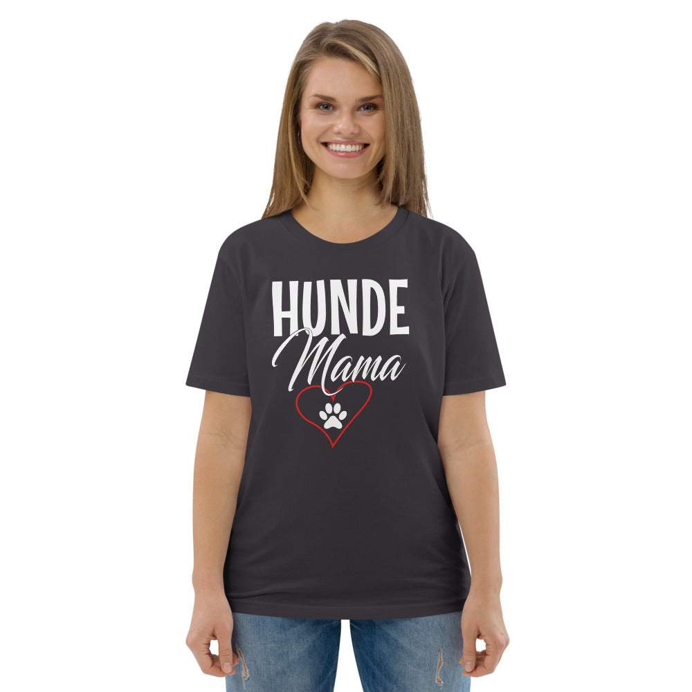 Hunde Mama - Damen Kurzarm T-Shirt mit Aufdruck 100% Bio