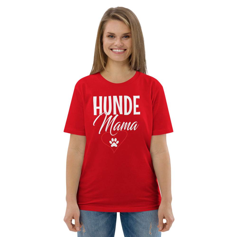Hunde Mama - Damen Kurzarm T-Shirt mit Aufdruck 100% Bio