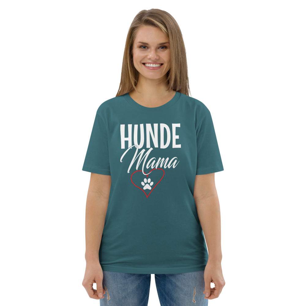 Hunde Mama - Damen Kurzarm T-Shirt mit Aufdruck 100% Bio