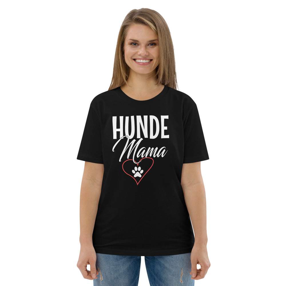 Hunde Mama - Damen Kurzarm T-Shirt mit Aufdruck 100% Bio