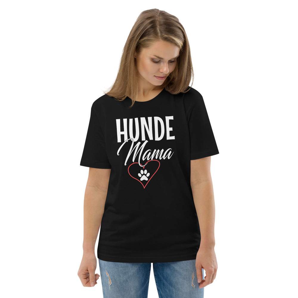 Hunde Mama - Damen Kurzarm T-Shirt mit Aufdruck 100% Bio