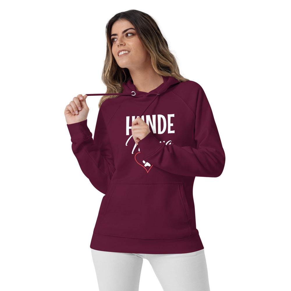 Hunde Mama - Damen Premium Bio Hoodie Kapuzenpullover