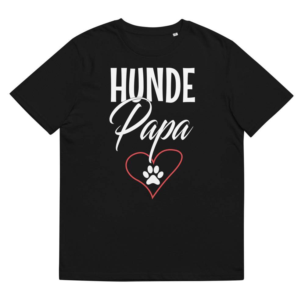 Hunde Papa - Herren Kurzarm T-Shirt mit Aufdruck 100% Bio