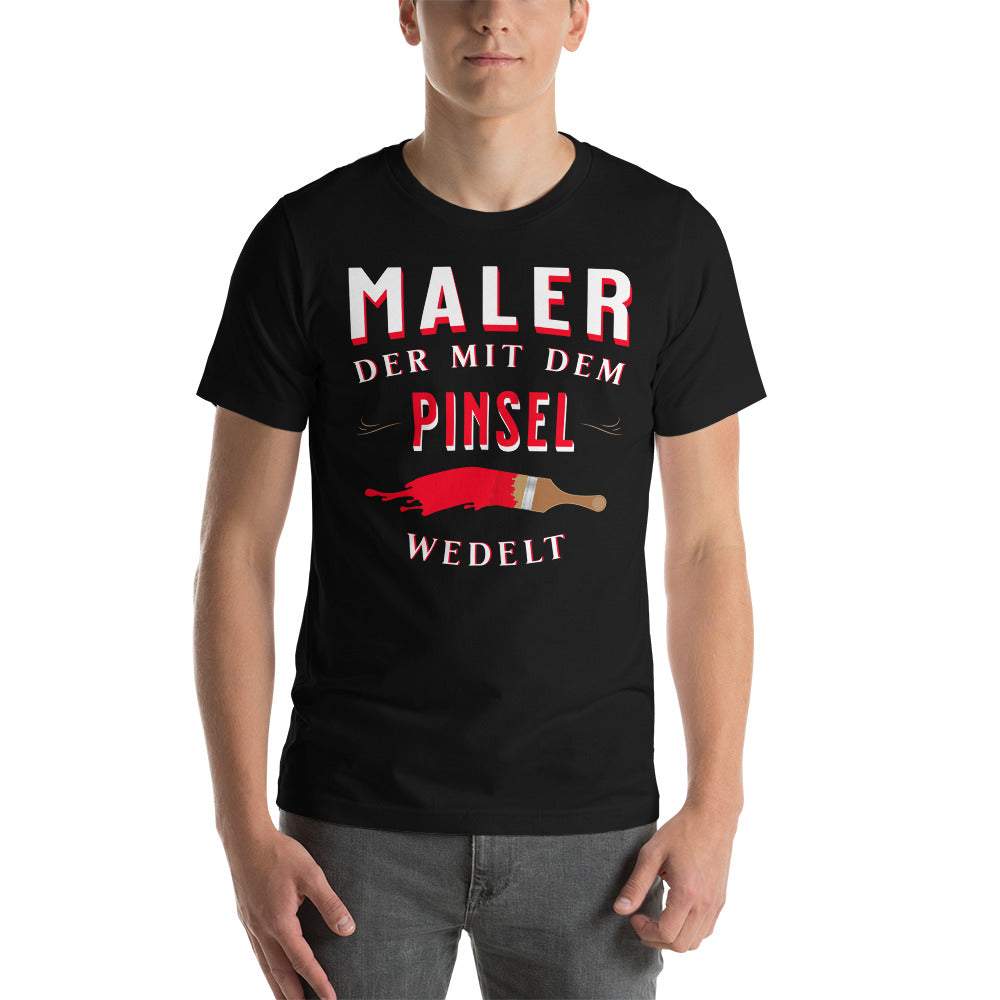 Maler der mit dem Pinsel wedelt - Essentielles schwarzes