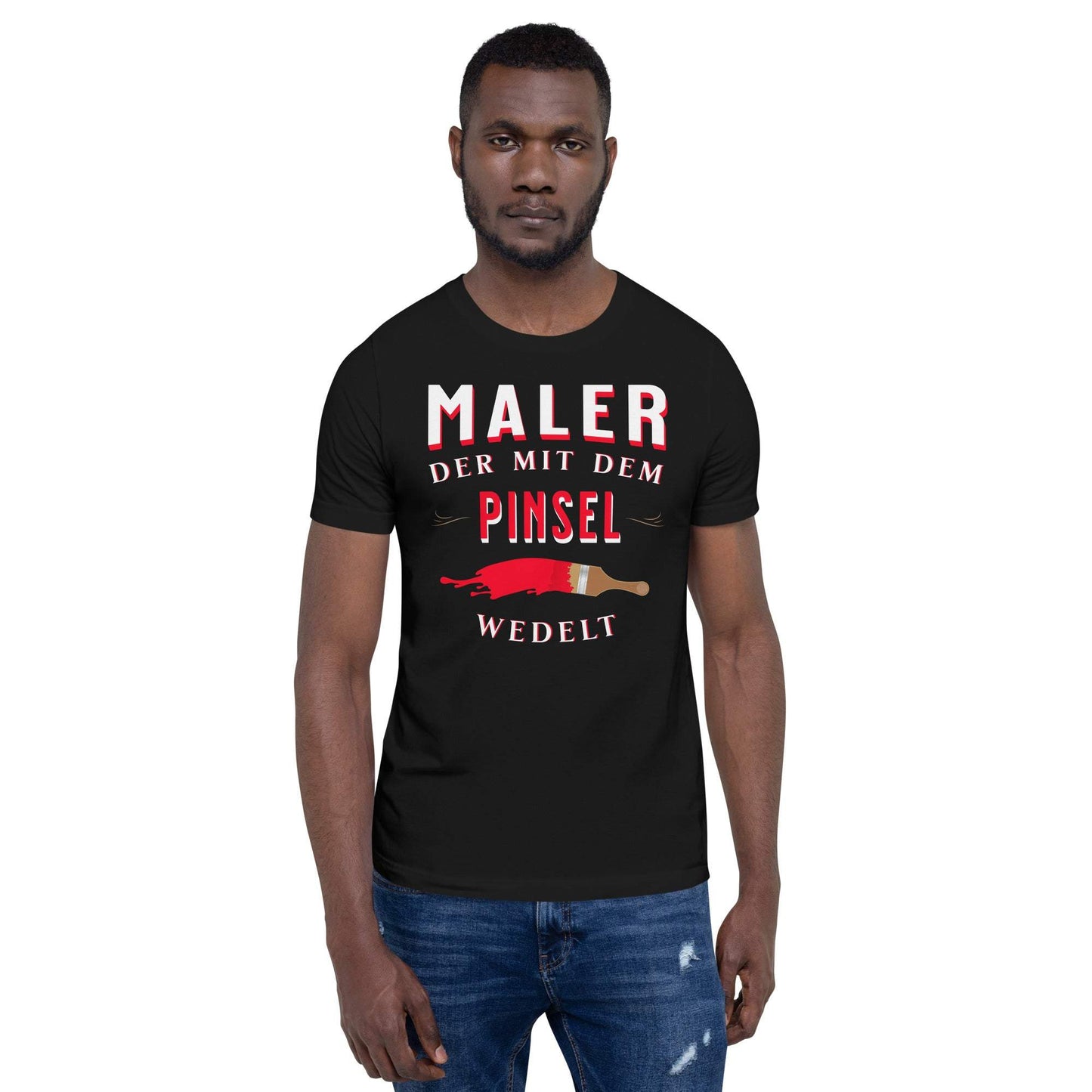 Maler der mit dem Pinsel wedelt - Essentielles schwarzes