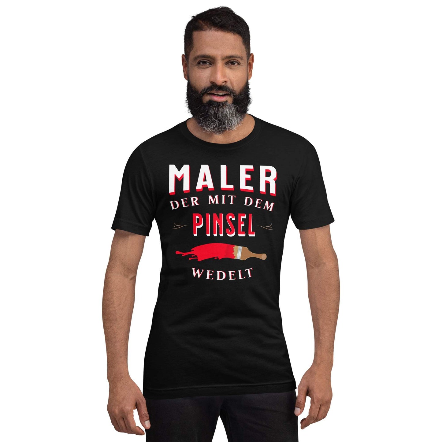 Maler der mit dem Pinsel wedelt - Essentielles schwarzes