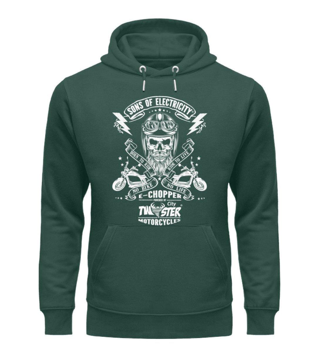Organic Premium E-Chopper Hoodie: SONS OF ELECTRICITY - Born