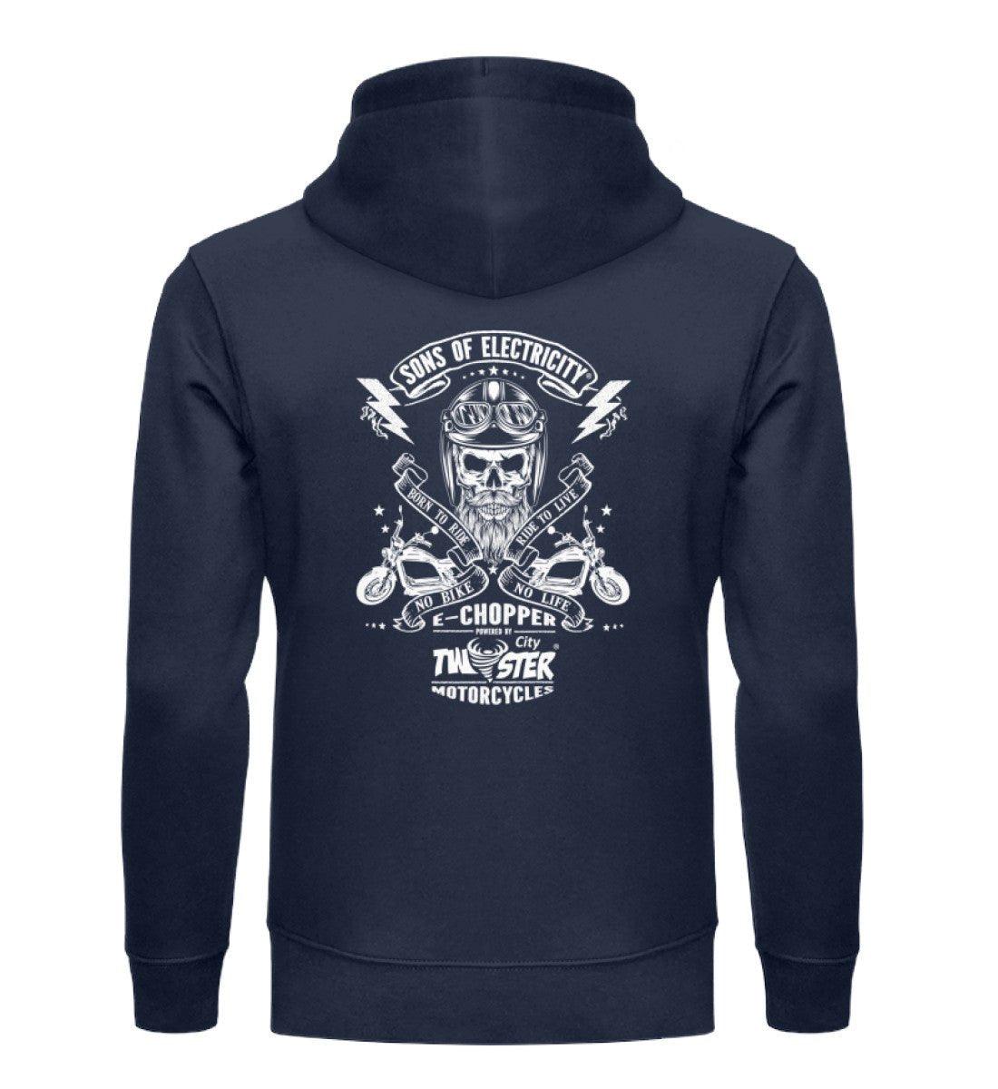 Organic Premium E-Chopper Hoodie: SONS OF ELECTRICITY - Born