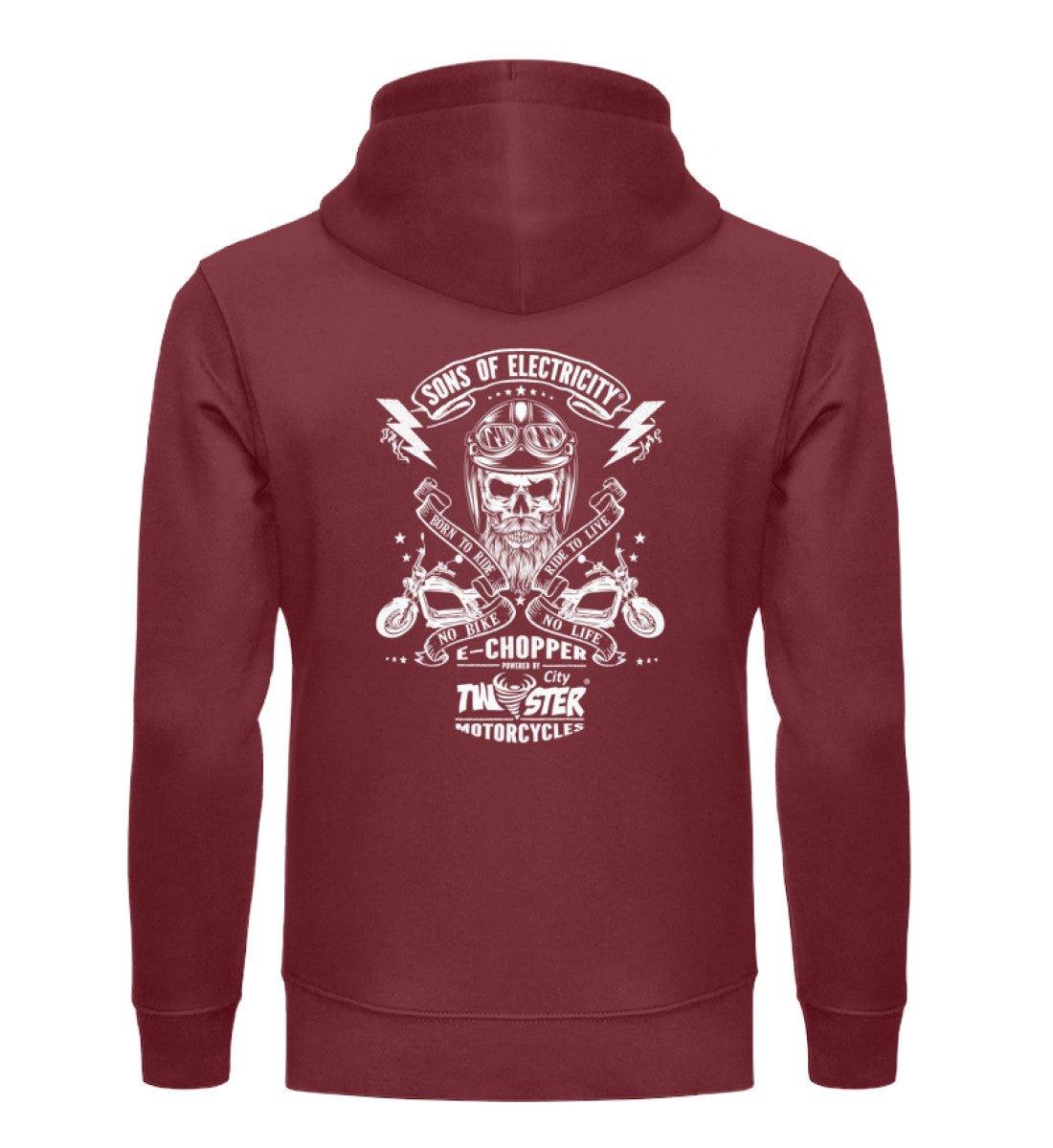 Organic Premium E-Chopper Hoodie: SONS OF ELECTRICITY - Born
