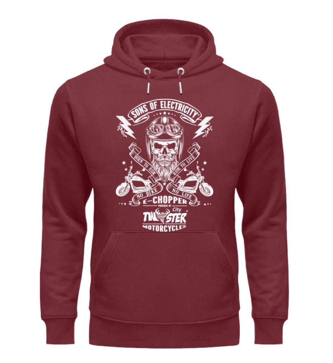 Organic Premium E-Chopper Hoodie: SONS OF ELECTRICITY - Born