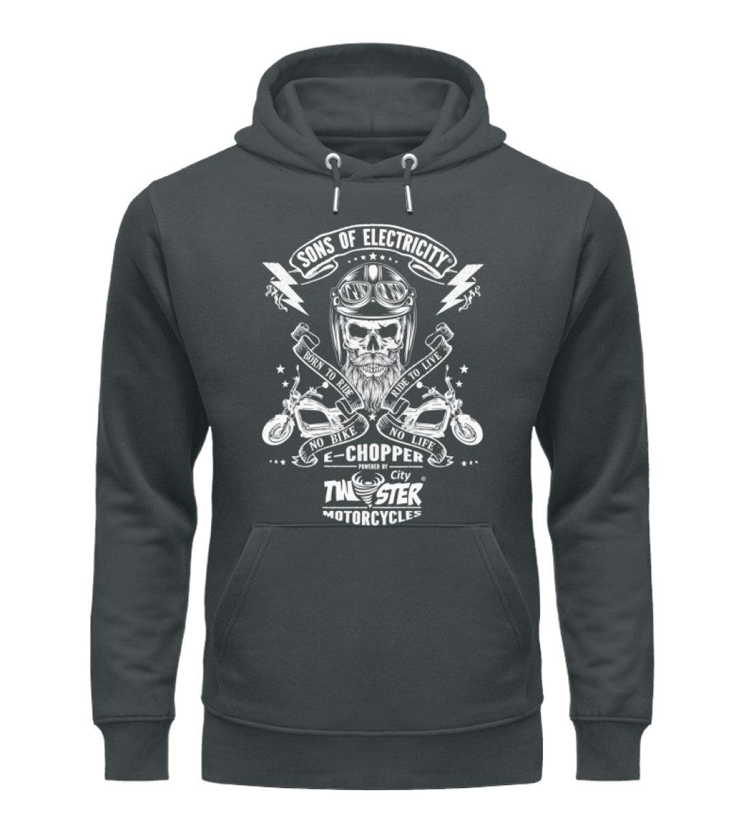 Organic Premium E-Chopper Hoodie: SONS OF ELECTRICITY - Born
