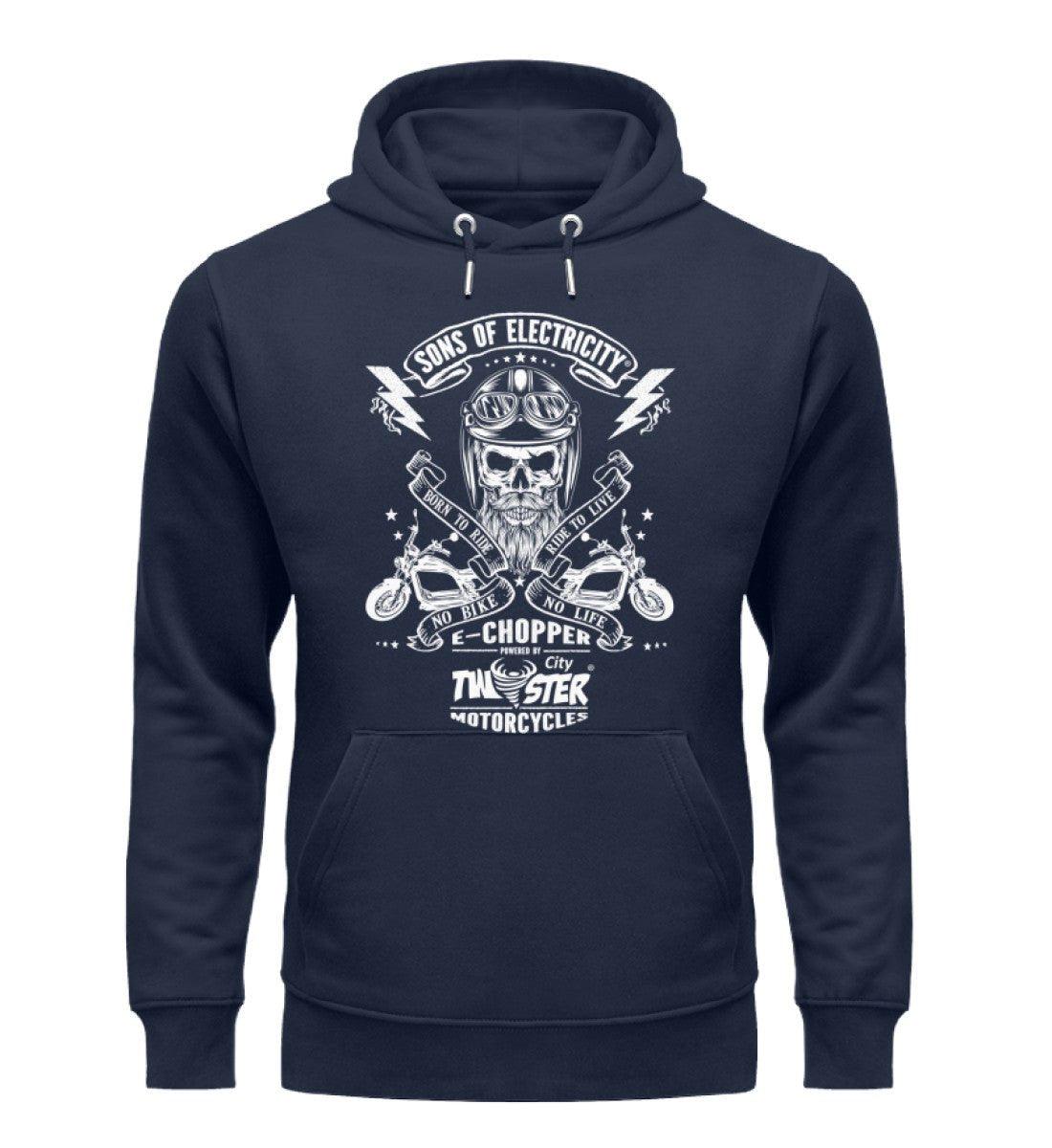 Organic Premium E-Chopper Hoodie: SONS OF ELECTRICITY - Born