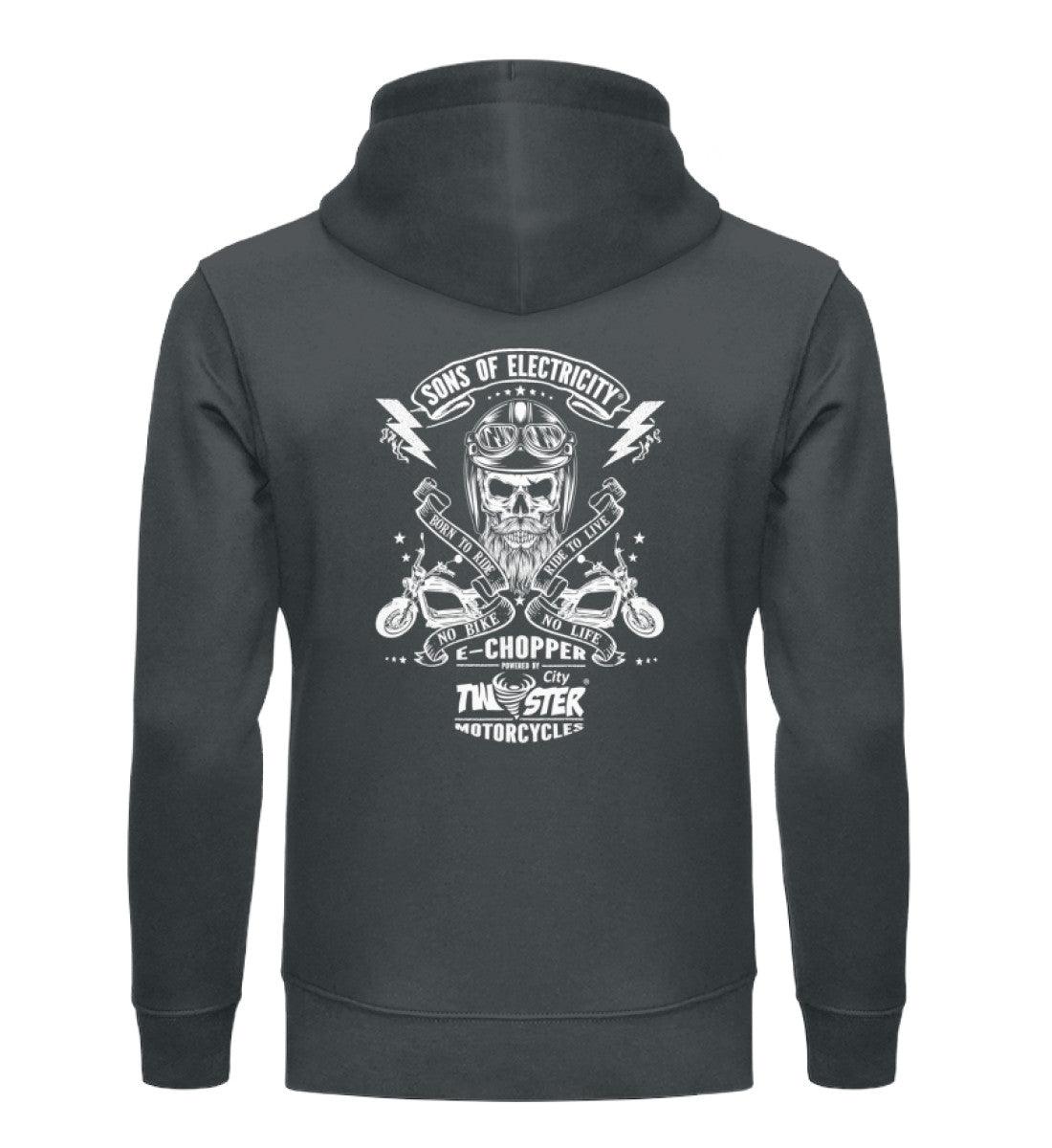 Organic Premium E-Chopper Hoodie: SONS OF ELECTRICITY - Born