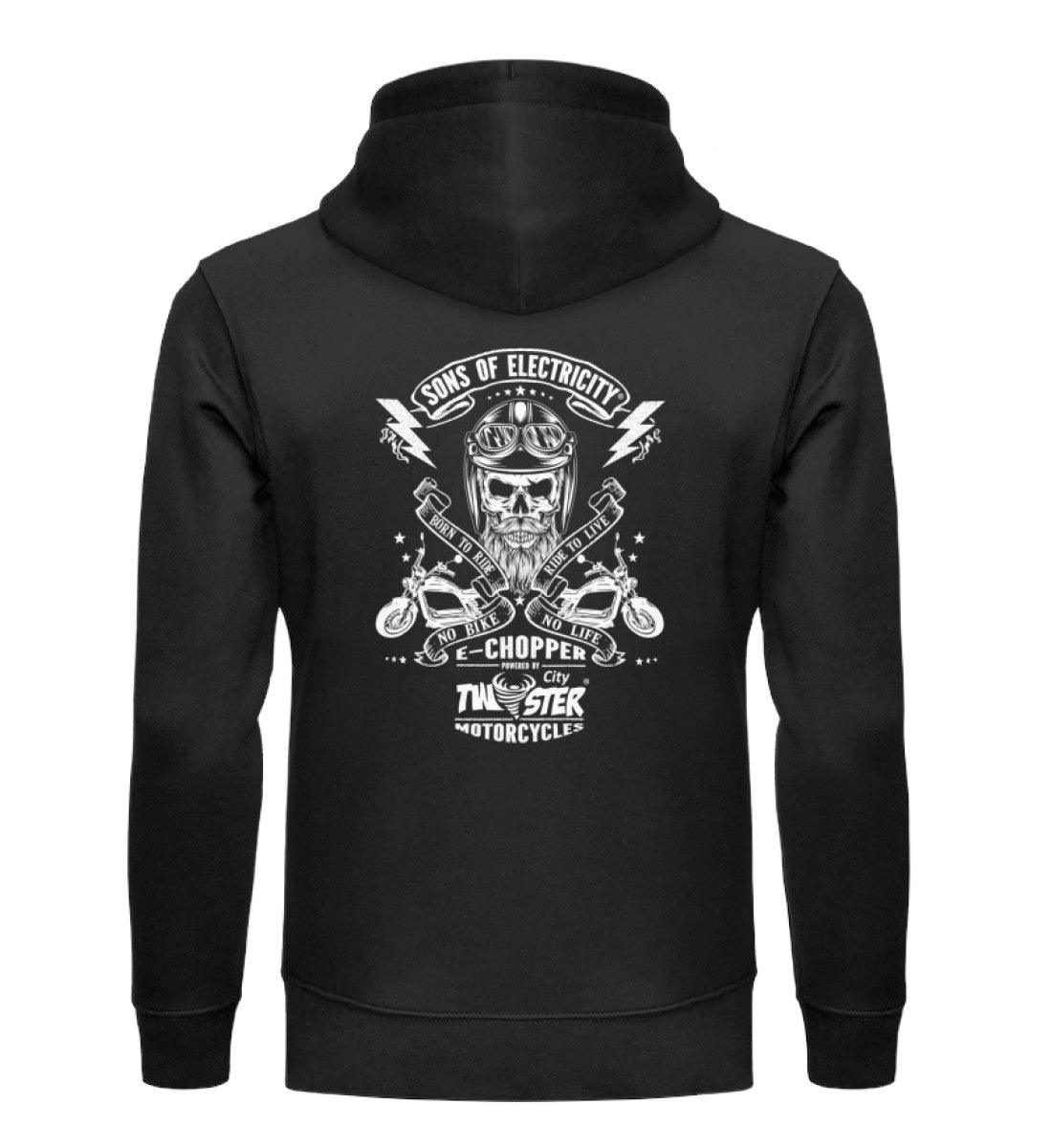 Organic Premium E-Chopper Hoodie: SONS OF ELECTRICITY - Born