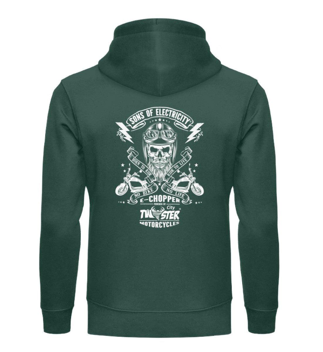 Organic Premium E-Chopper Hoodie: SONS OF ELECTRICITY - Born