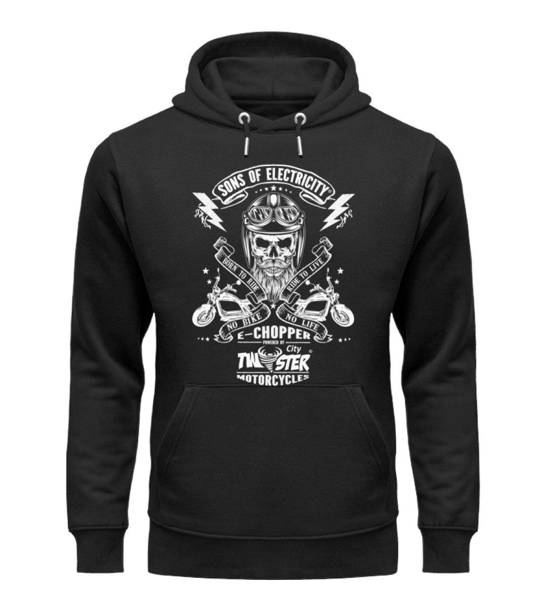 Organic Premium E-Chopper Hoodie: SONS OF ELECTRICITY - Born