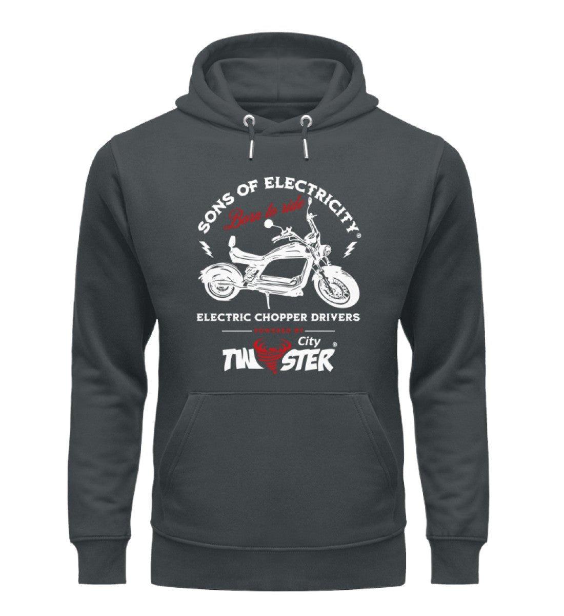 Organic Premium E-Chopper Hoodie: SONS OF ELECTRICITY - Born