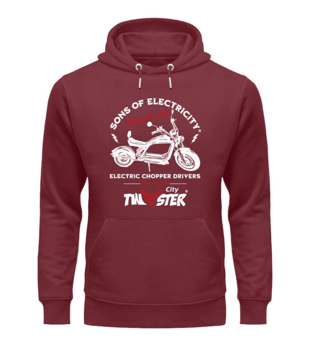Organic Premium E-Chopper Hoodie: SONS OF ELECTRICITY - Born