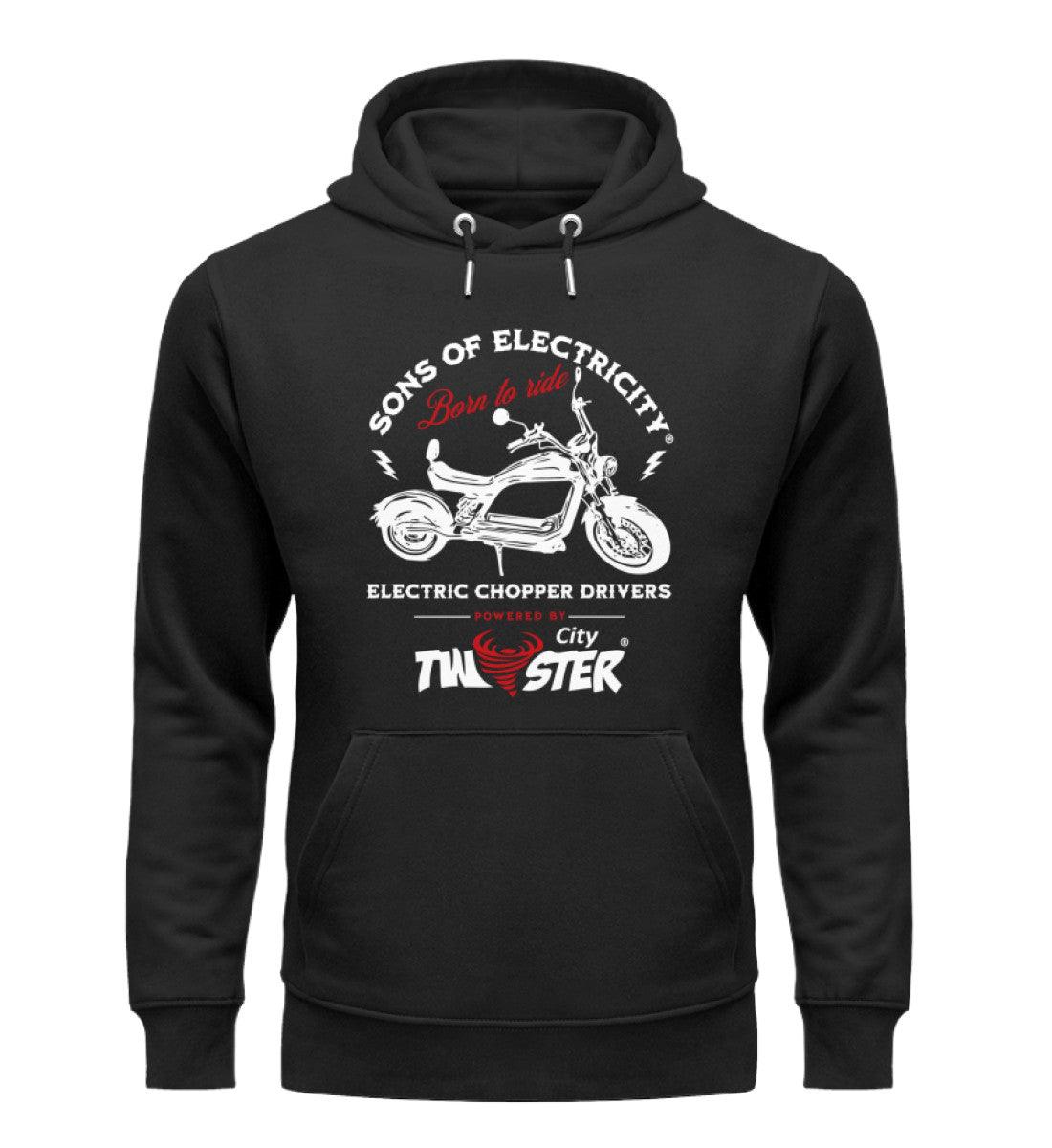 Organic Premium E-Chopper Hoodie: SONS OF ELECTRICITY - Born