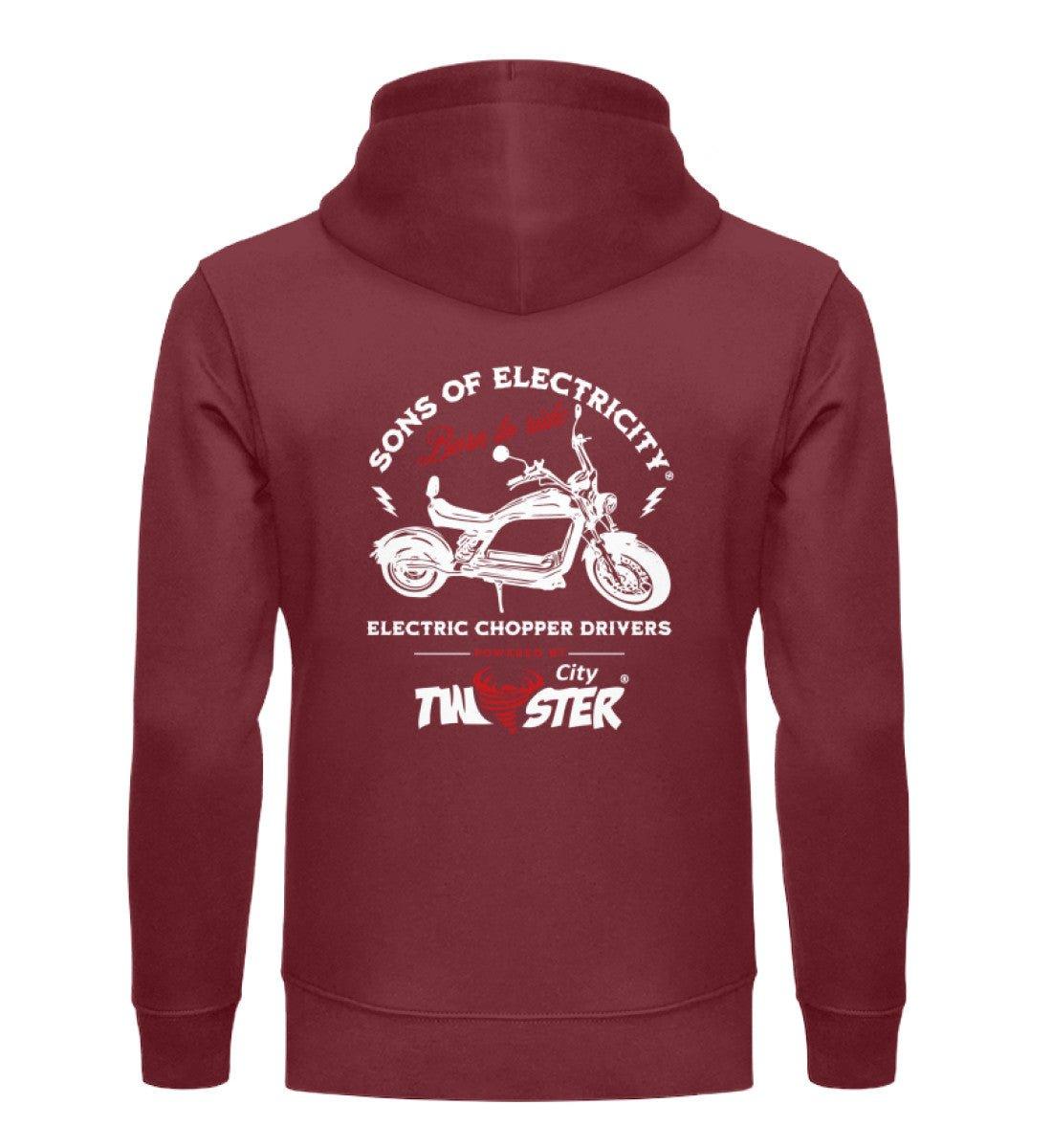 Organic Premium E-Chopper Hoodie: SONS OF ELECTRICITY - Born