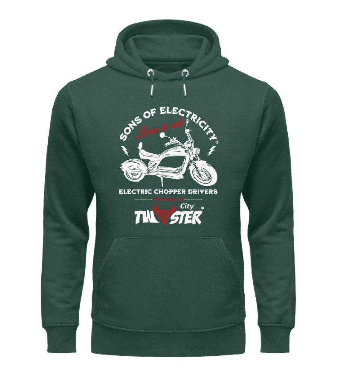 Organic Premium E-Chopper Hoodie: SONS OF ELECTRICITY - Born