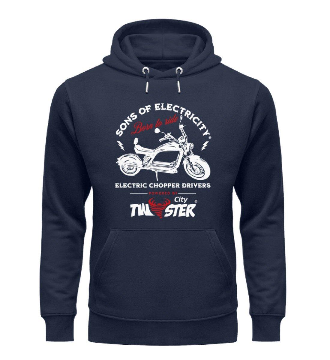 Organic Premium E-Chopper Hoodie: SONS OF ELECTRICITY - Born