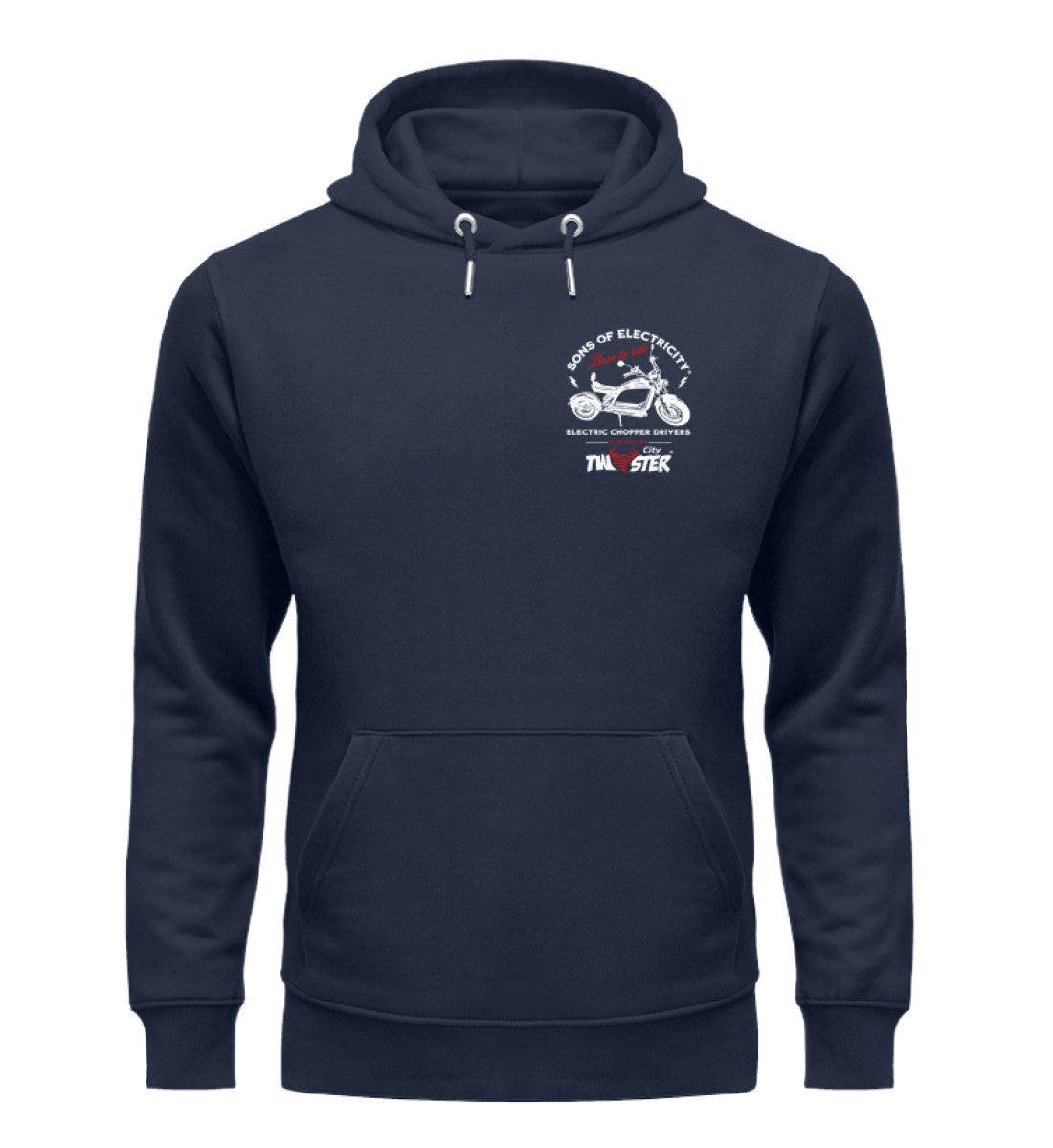 Organic Premium E-Chopper Hoodie: SONS OF ELECTRICITY - Born