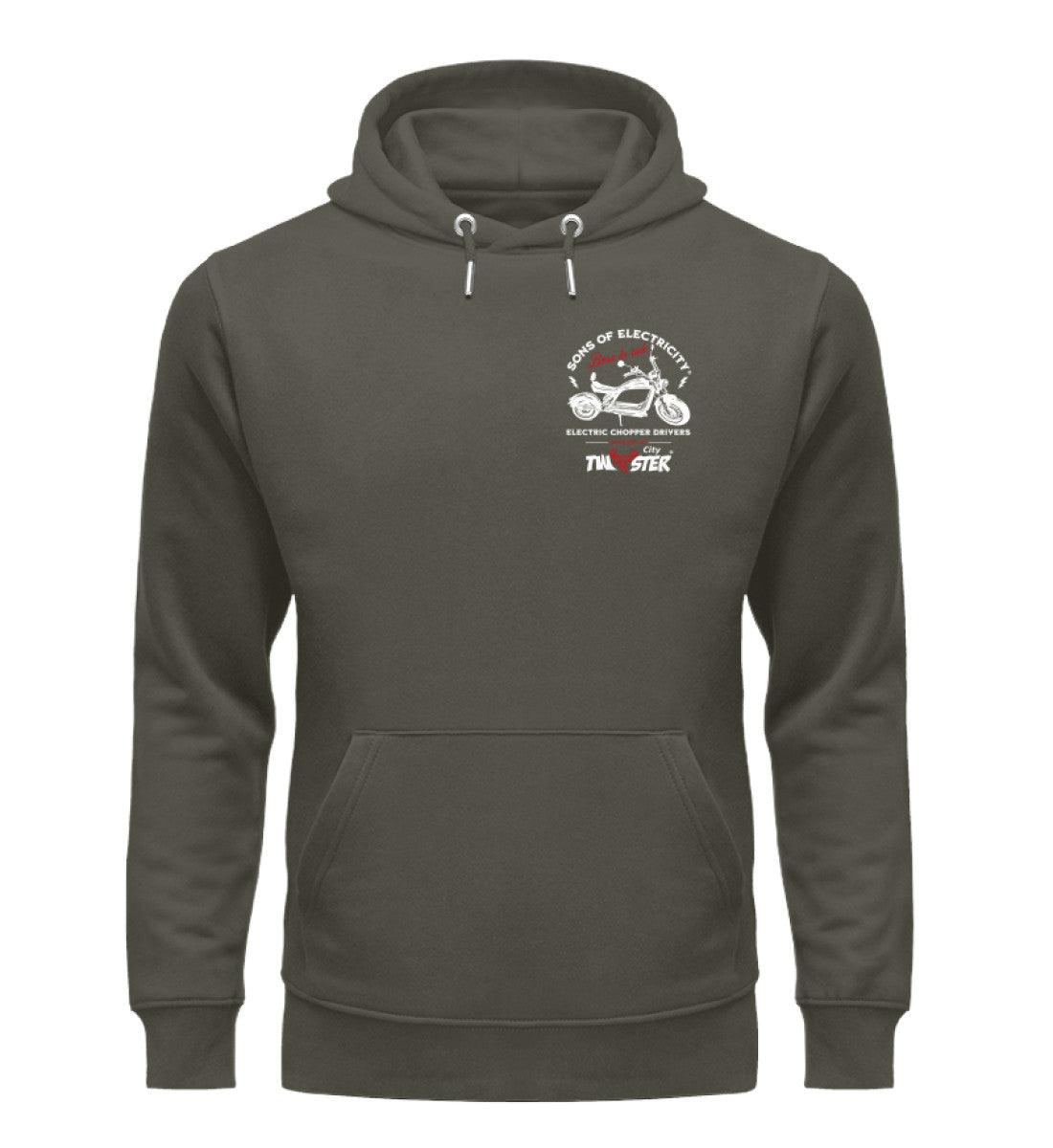Organic Premium E-Chopper Hoodie: SONS OF ELECTRICITY - Born