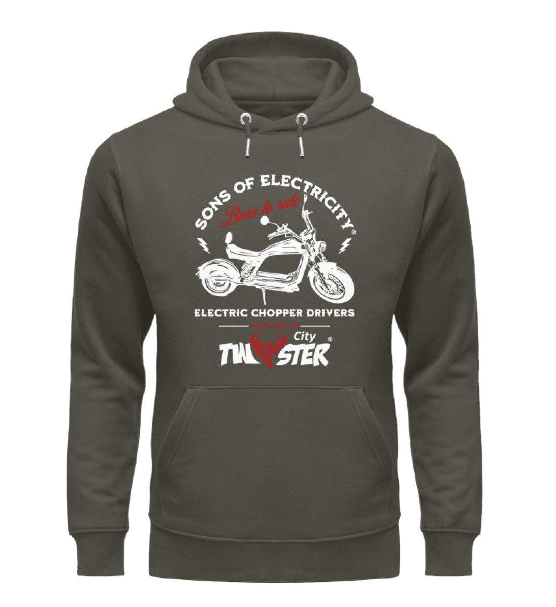 Organic Premium E-Chopper Hoodie: SONS OF ELECTRICITY - Born