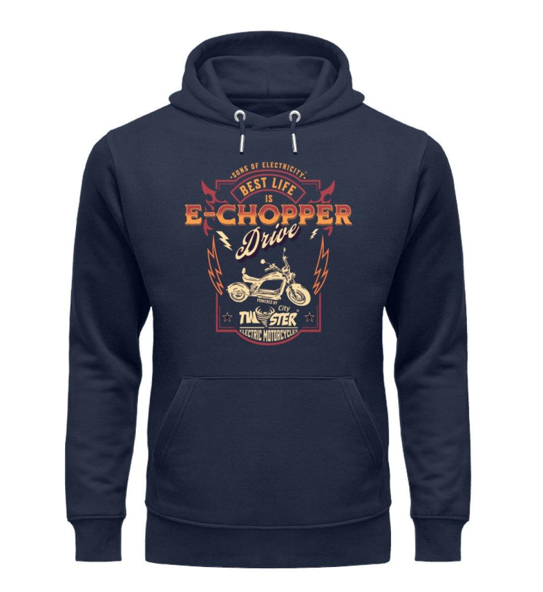 Organic Premium E-Chopper Hoodie: Sons of Electricity - City