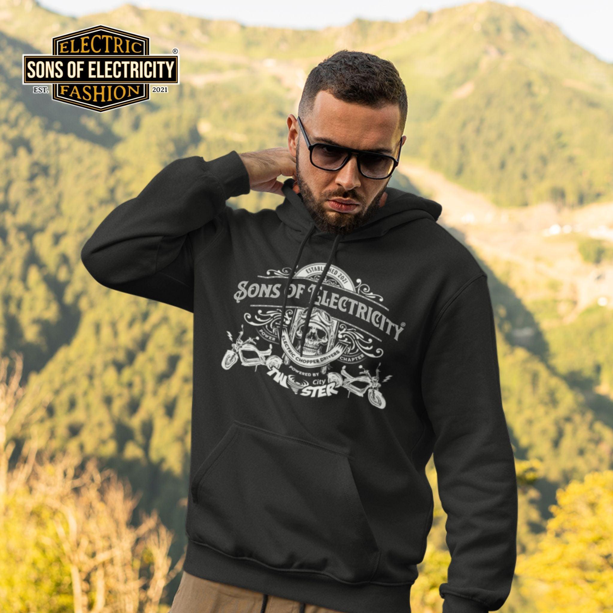 Organic Premium E-Chopper Hoodie: SONS OF ELECTRICITY –