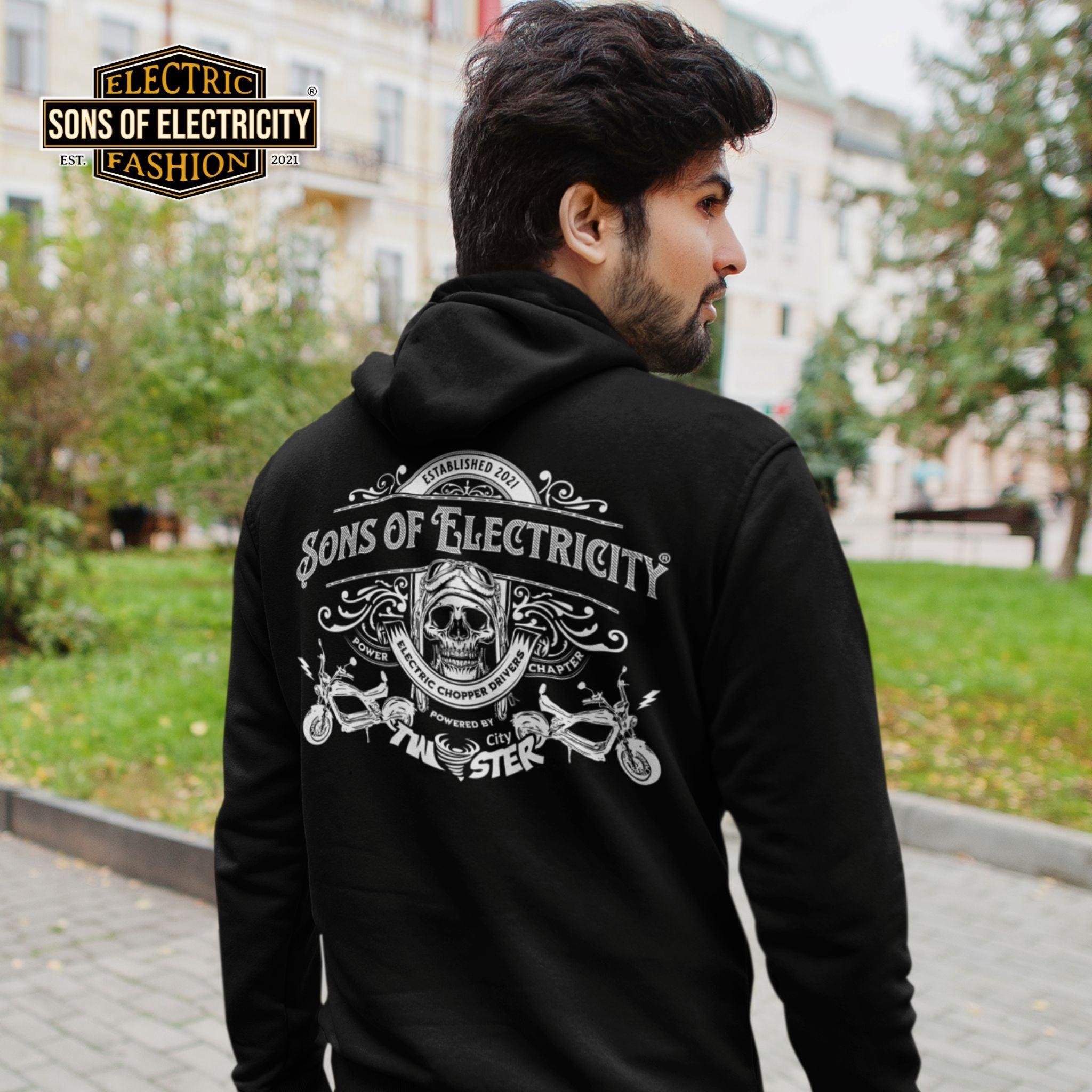 Organic Premium E-Chopper Hoodie: SONS OF ELECTRICITY –