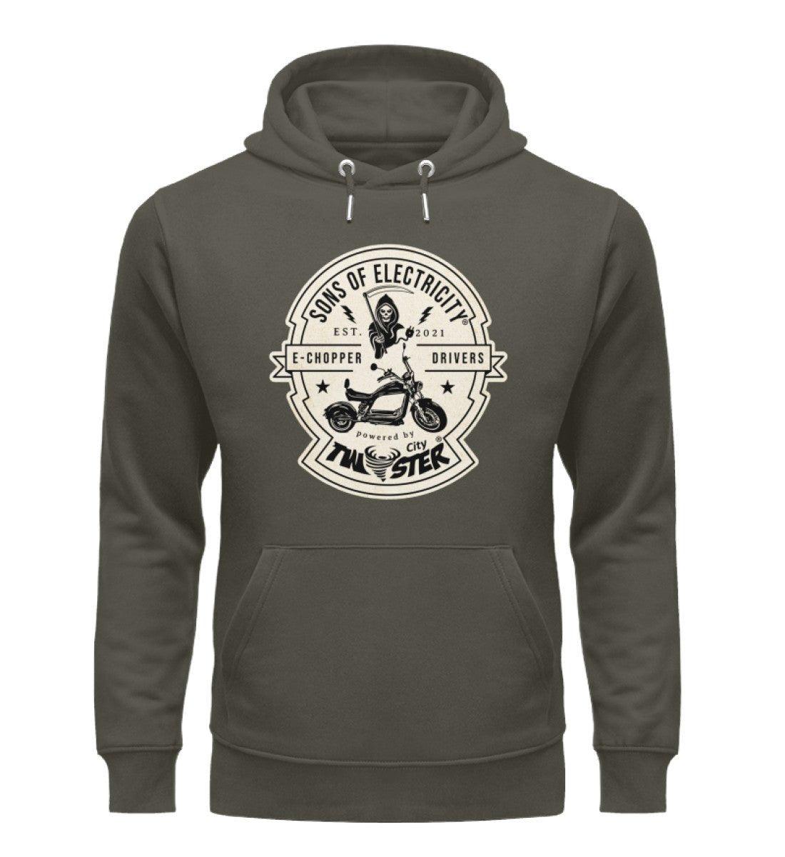 Organic Premium E-Chopper Hoodie: SONS OF ELECTRICITY –