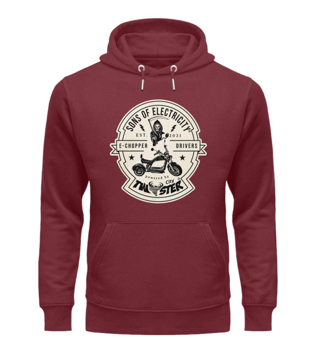 Organic Premium E-Chopper Hoodie: SONS OF ELECTRICITY –