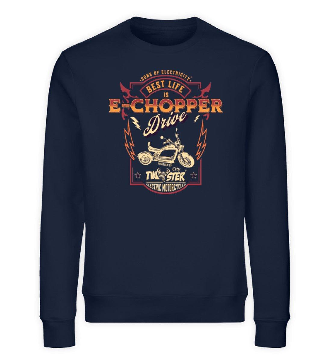 Organic Premium E-Chopper Sweatshirt: SONS OF ELECTRICITY -