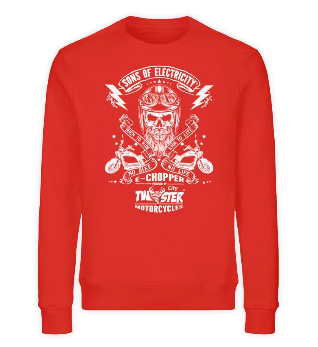 Organic Premium E-Chopper Sweatshirt: SONS OF ELECTRICITY -