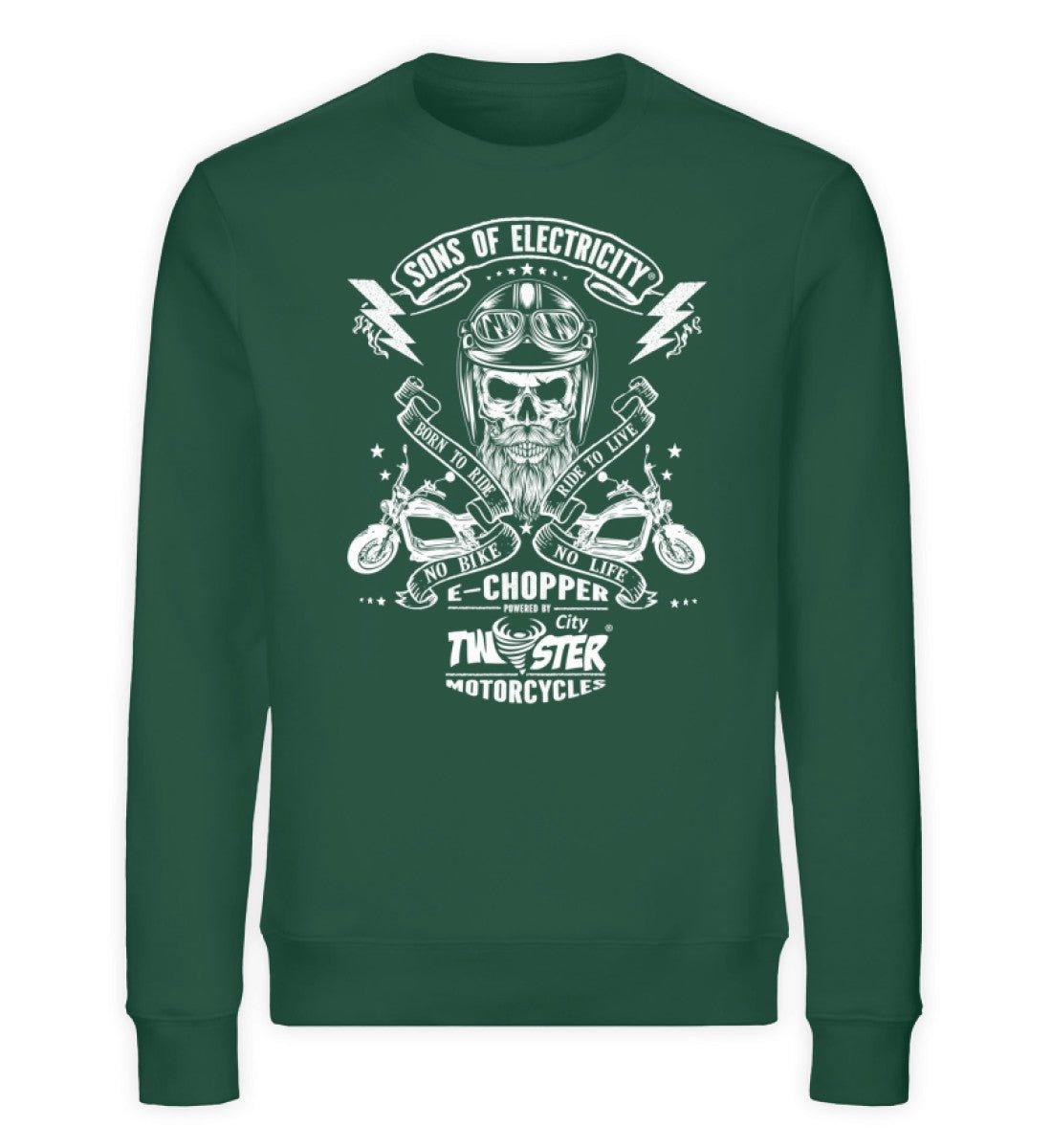 Organic Premium E-Chopper Sweatshirt: SONS OF ELECTRICITY -