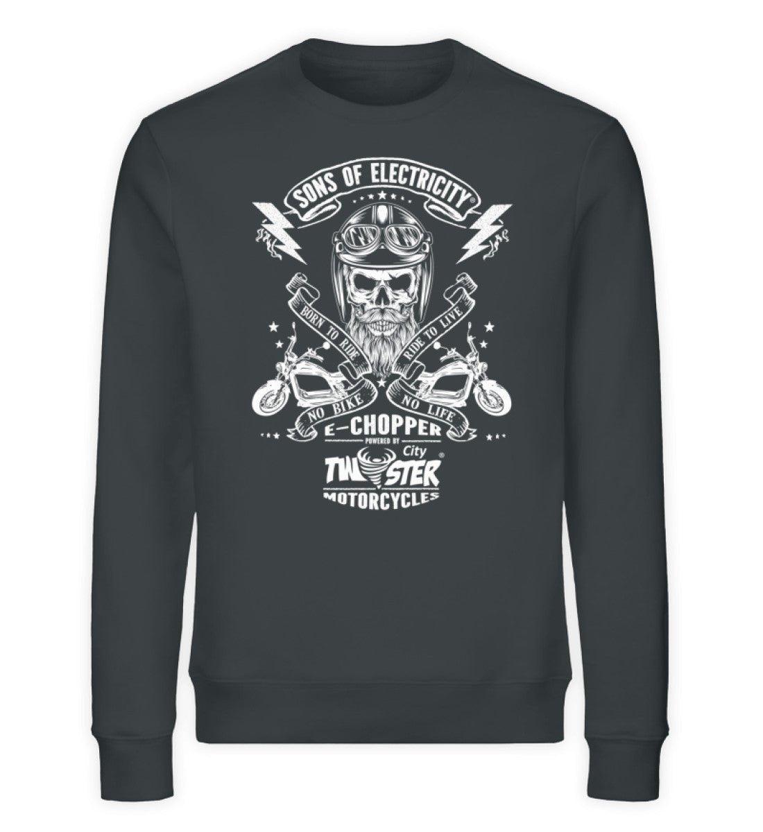 Organic Premium E-Chopper Sweatshirt: SONS OF ELECTRICITY -