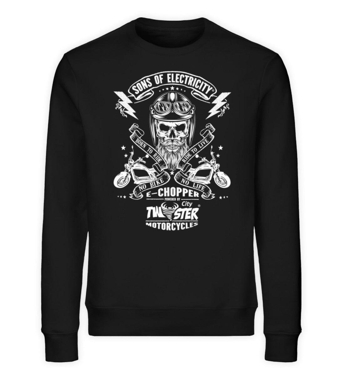 Organic Premium E-Chopper Sweatshirt: SONS OF ELECTRICITY -