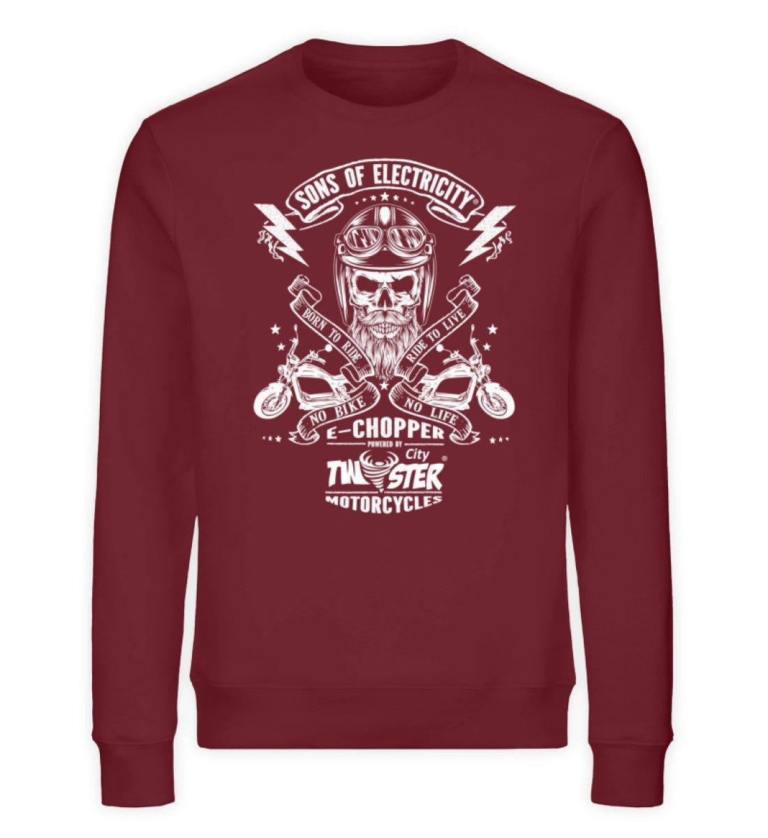 Organic Premium E-Chopper Sweatshirt: SONS OF ELECTRICITY -
