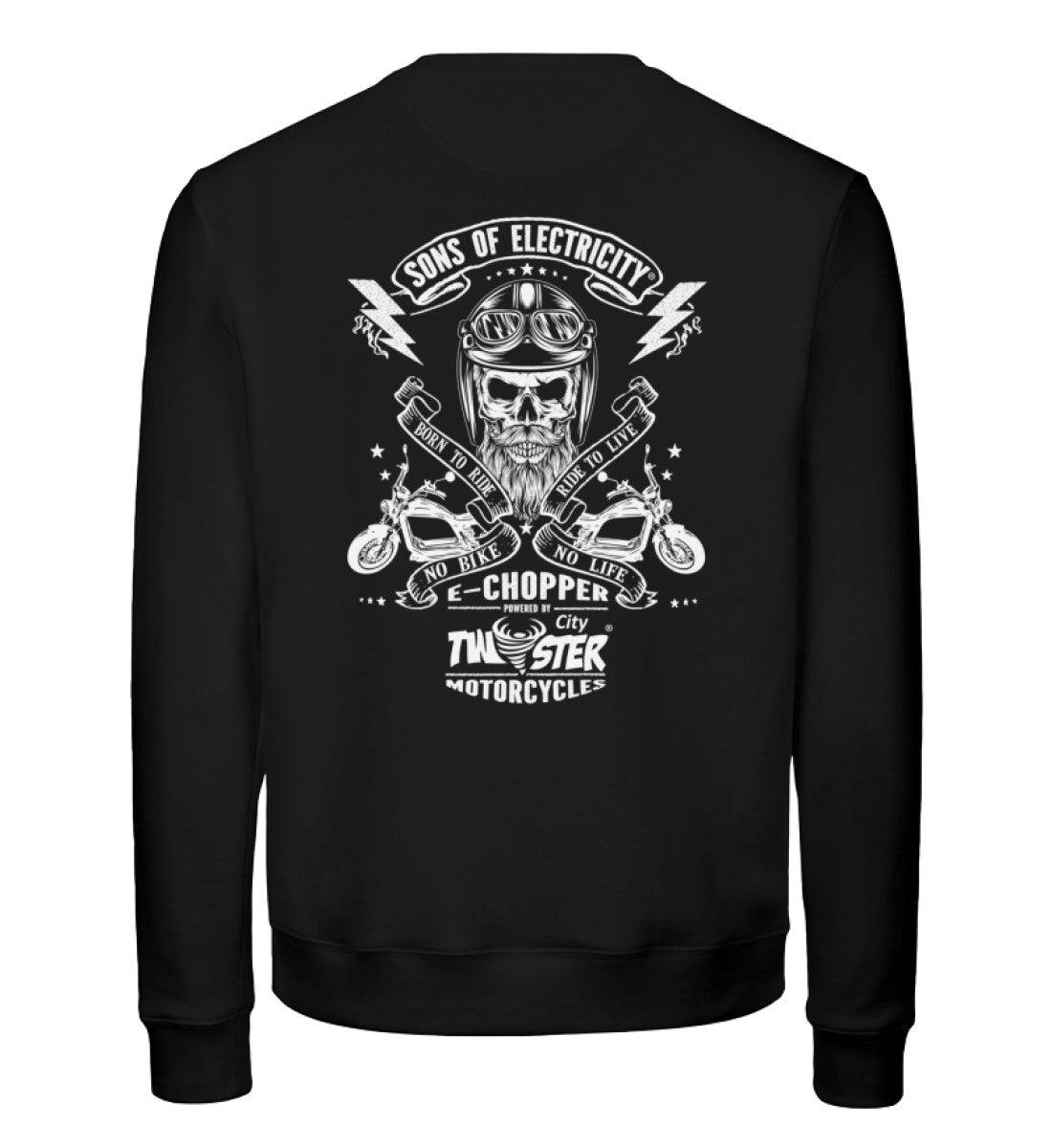Organic Premium E-Chopper Sweatshirt: SONS OF ELECTRICITY -