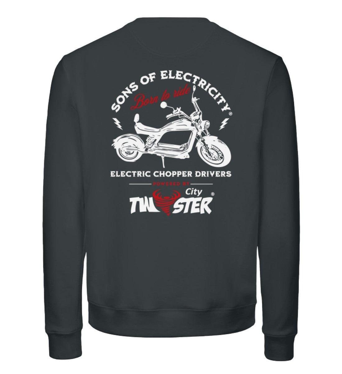 Organic Premium E-Chopper Sweatshirt: SONS OF ELECTRICITY -