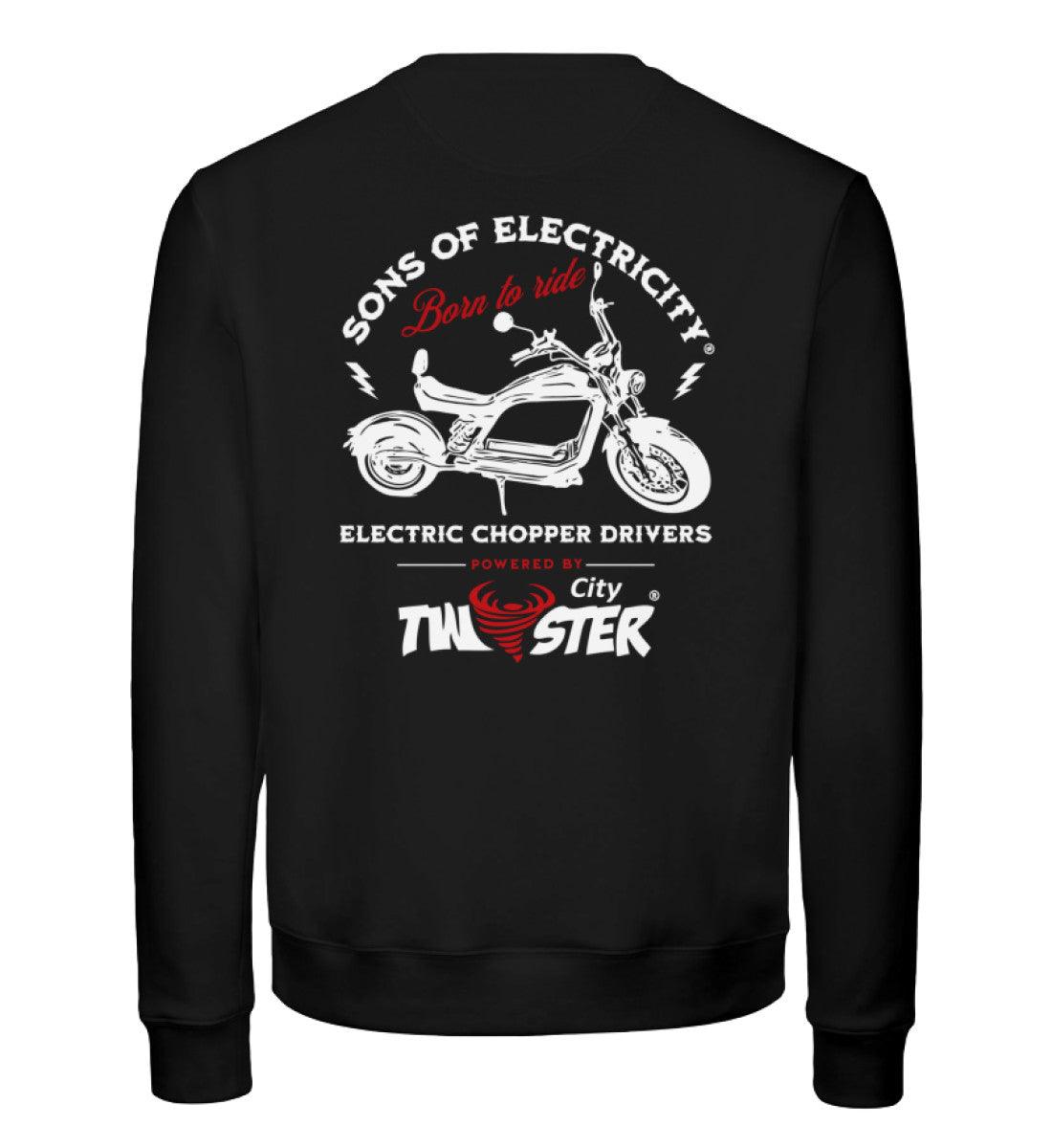 Organic Premium E-Chopper Sweatshirt: SONS OF ELECTRICITY -