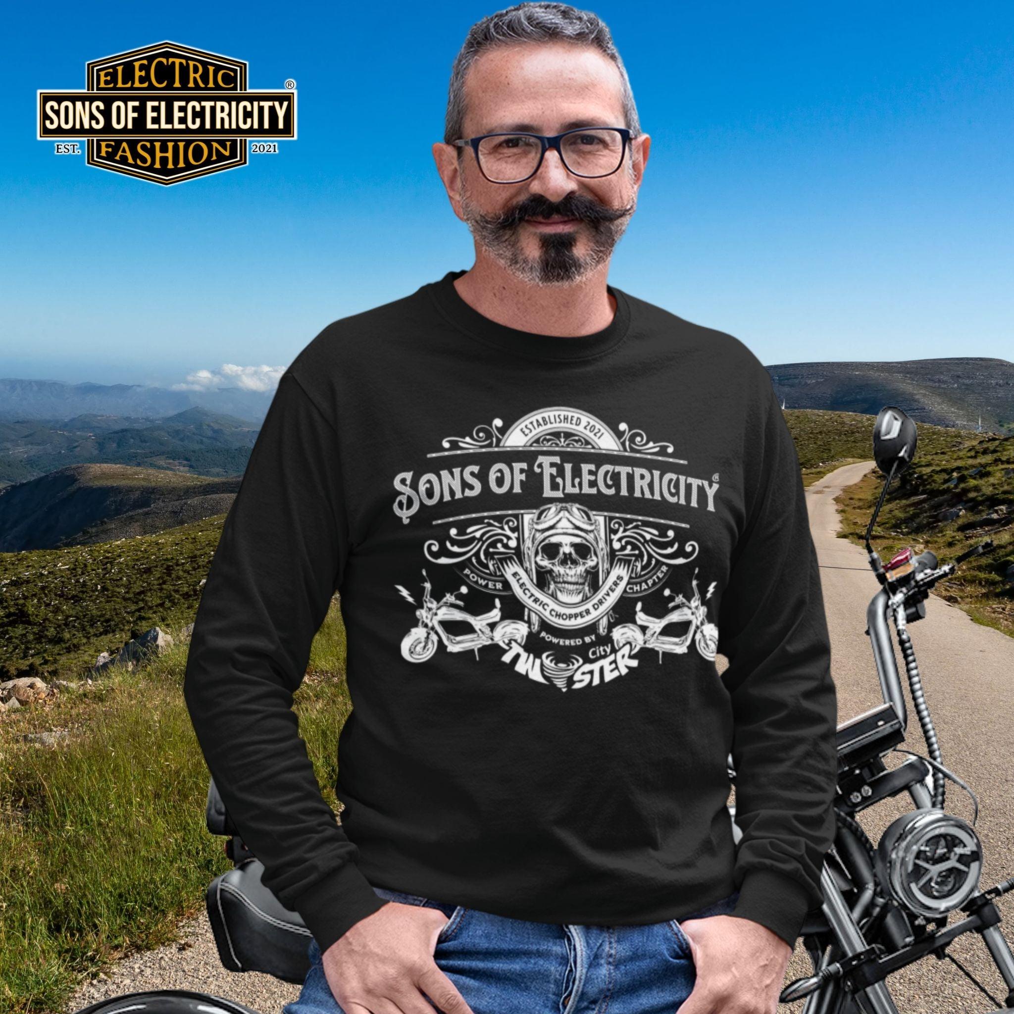 Organic Premium E-Chopper Sweatshirt: SONS OF ELECTRICITY –