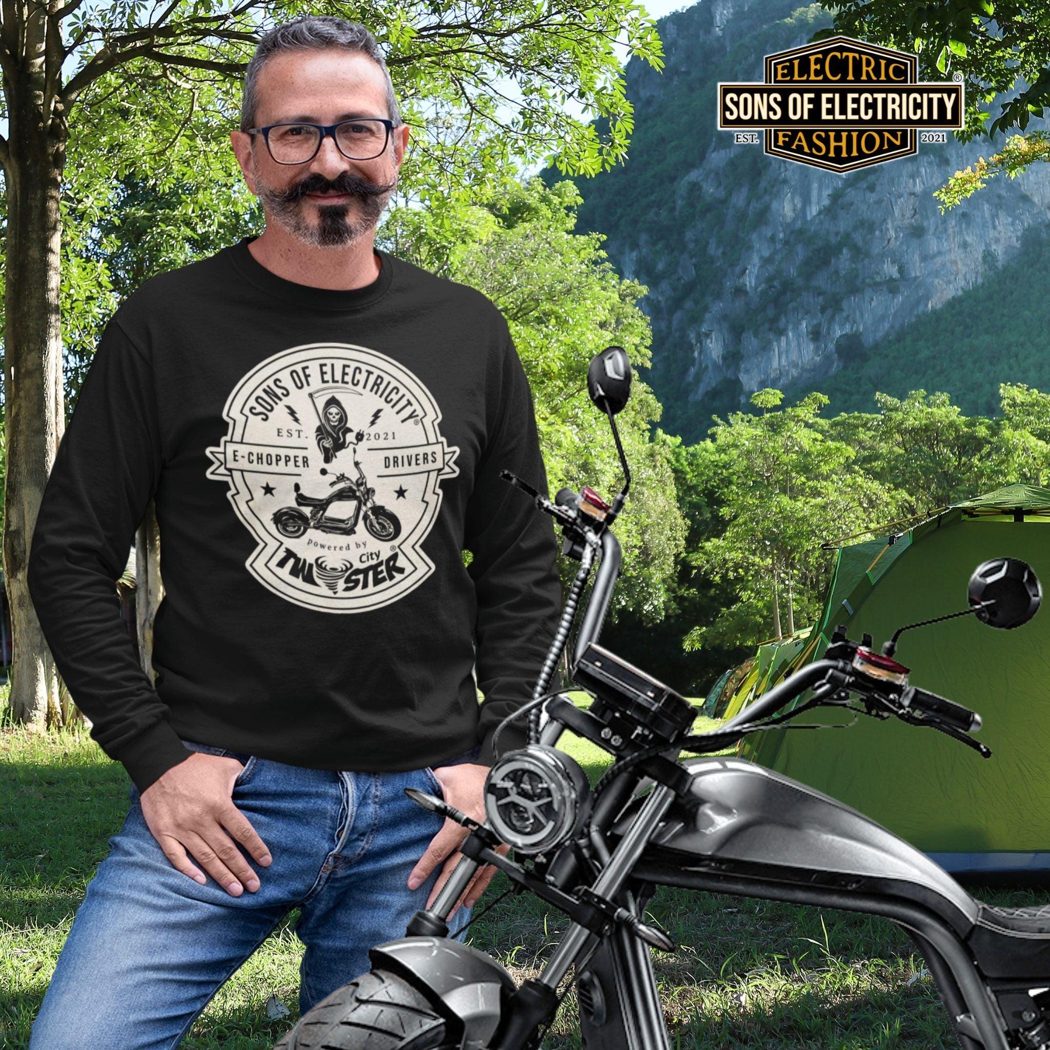 Organic Premium E-Chopper Sweatshirt: SONS OF ELECTRICITY –