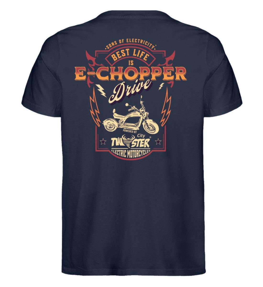 Organic Premium E-Chopper T-Shirt: SONS OF ELECTRICITY- Best