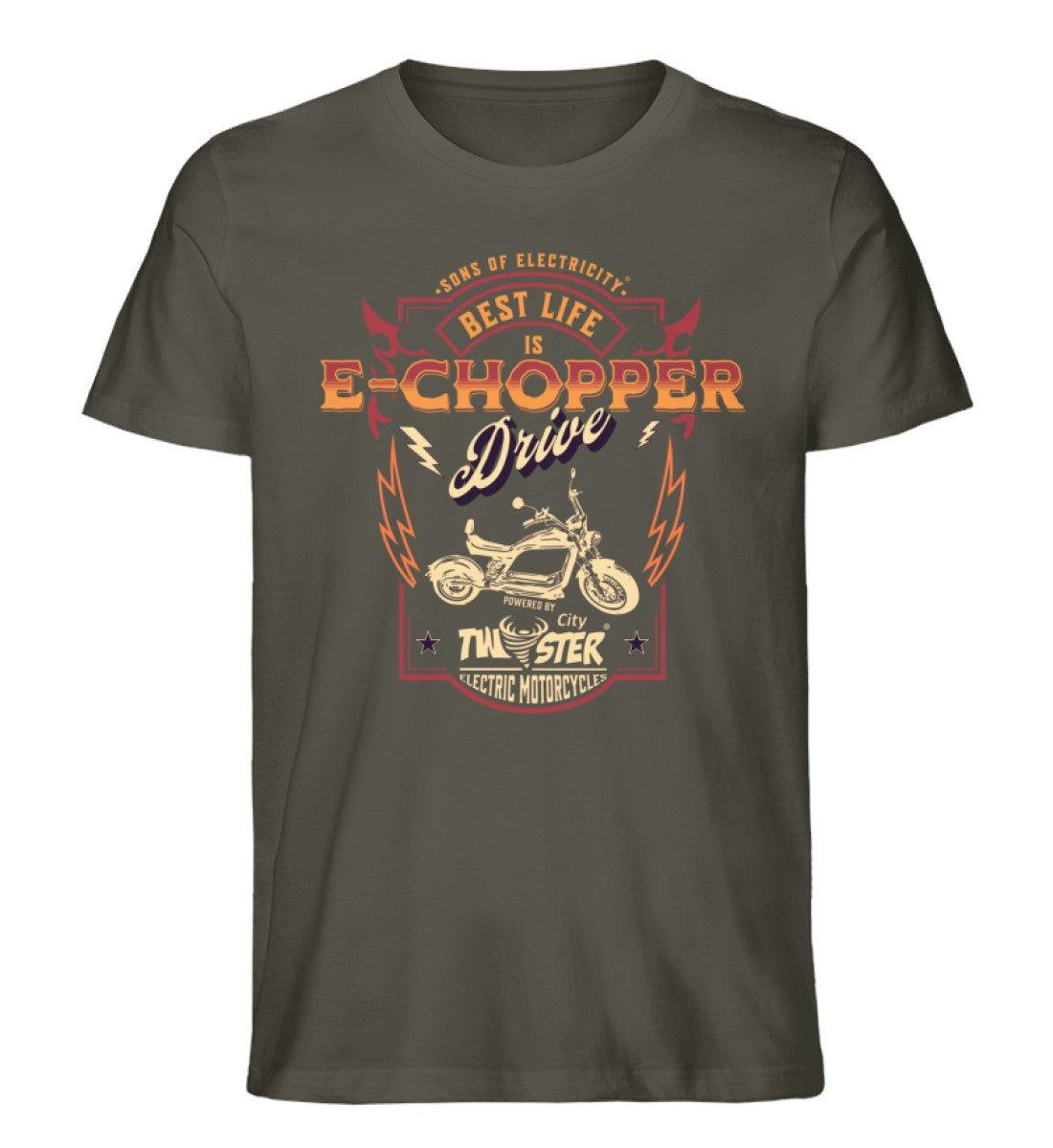 Organic Premium E-Chopper T-Shirt: SONS OF ELECTRICITY -