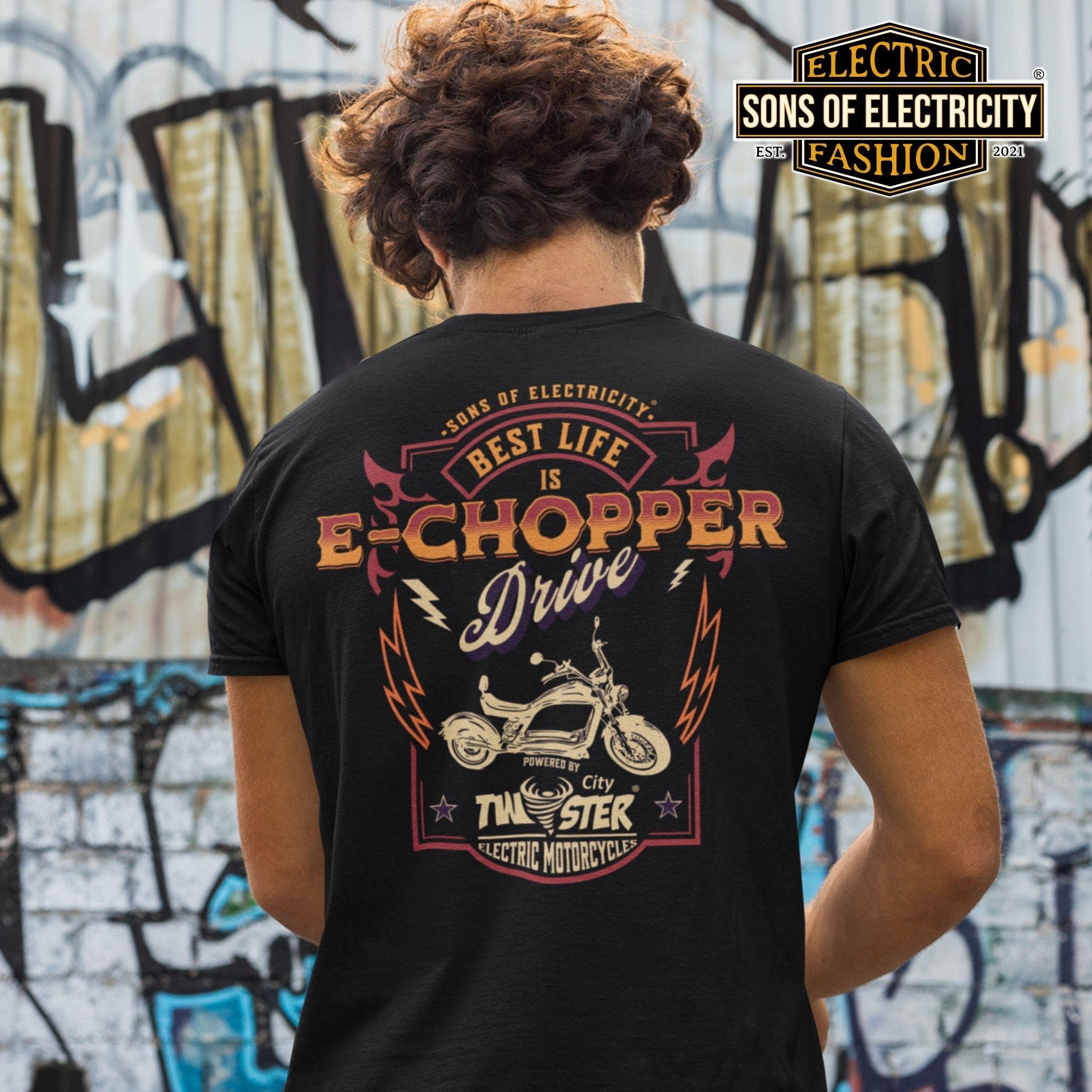 Organic Premium E-Chopper T-Shirt: SONS OF ELECTRICITY- Best