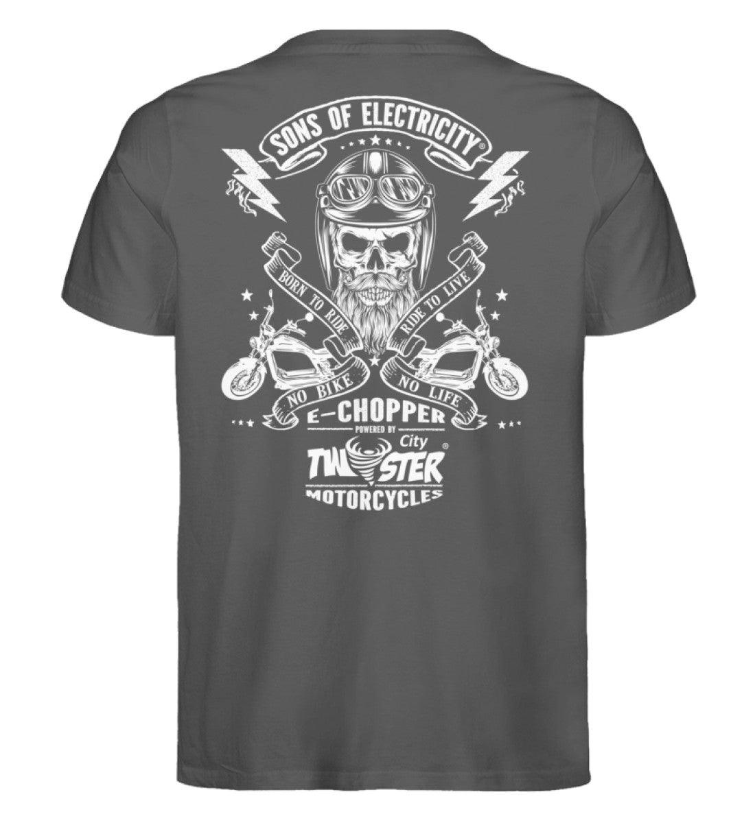 Organic Premium E-Chopper T-Shirt: SONS OF ELECTRICITY- Born